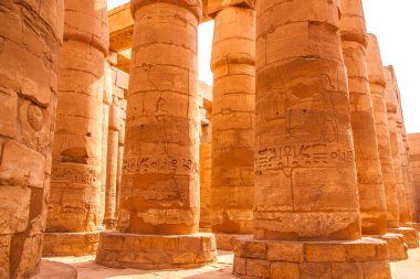 Antik Karnak Tapınağı, UNESCO Dünya Mirası Alanı, Luxor, Mısır.