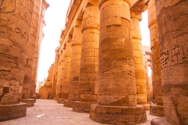 Древній Храм Карнак Місце Всесвітньої Спадщини Юнеско Луксор Єгипет — стокове фото