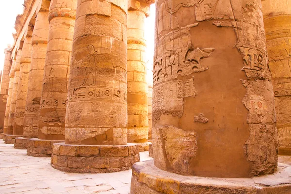 Ancient Karnak Chrám Unesco Světového Dědictví Luxor Egypt — Stock fotografie
