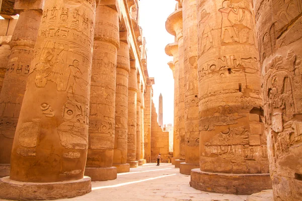 Oude Karnak Tempel Unesco Werelderfgoed Luxor Egypte — Stockfoto