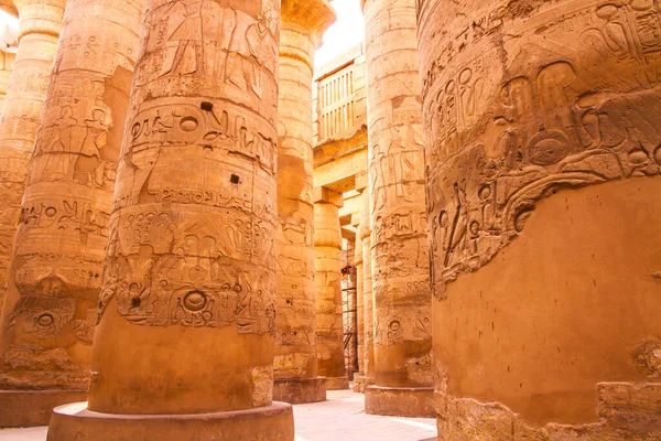 Antik Karnak Tapınağı Unesco Dünya Mirası Alanı Luxor Mısır — Stok fotoğraf