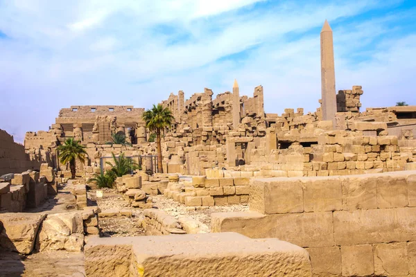 Forntida Karnak Tempel Unescos Världsarvslista Luxor Egypten — Stockfoto