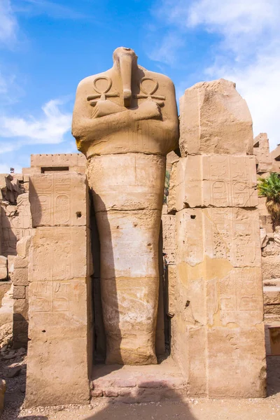Храм Древнего Карнака Объект Всемирного Наследия Юнеско Луксор Египет — стоковое фото