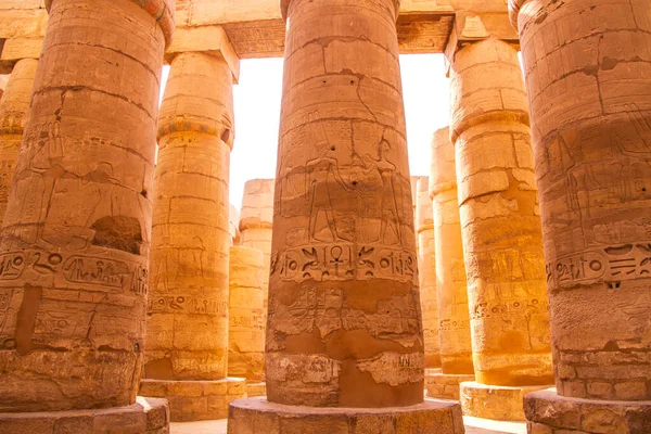 Starożytny Świątynia Karnak Unesco Światowego Dziedzictwa Unesco Luxor Egipt — Zdjęcie stockowe