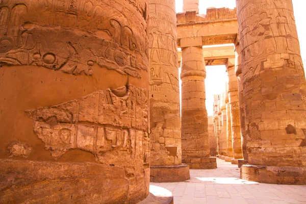 Antico Tempio Karnak Patrimonio Mondiale Dell Unesco Luxor Egitto — Foto Stock