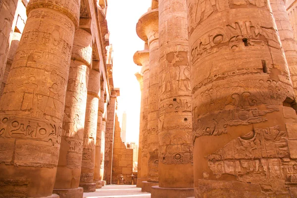 Templo Karnak Antigo Patrimônio Mundial Unesco Luxor Egito — Fotografia de Stock