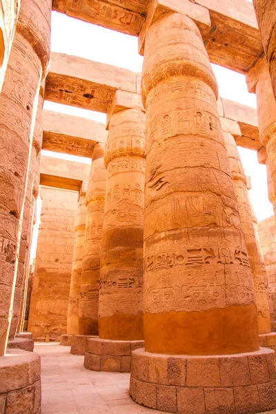 Ancien Temple Karnak Site Patrimoine Mondial Unesco Louxor Égypte — Photo