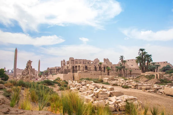 Antik Karnak Tapınağı Unesco Dünya Mirası Alanı Luxor Mısır — Stok fotoğraf