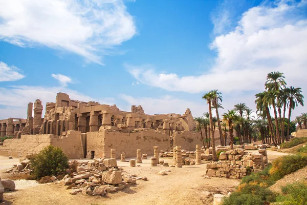 Templo Karnak Antigo Patrimônio Mundial Unesco Luxor Egito — Fotografia de Stock