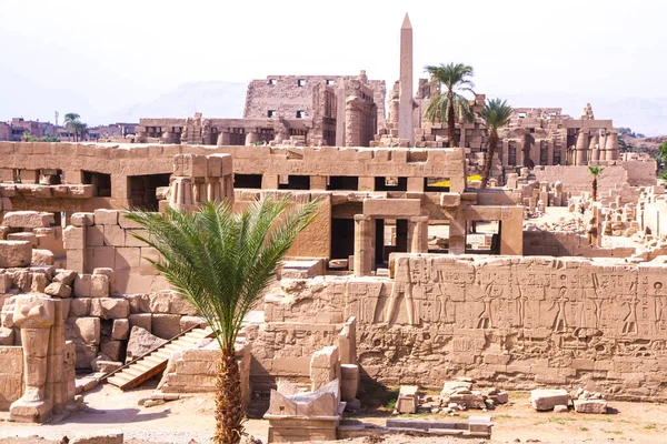 Oude Karnak Tempel Unesco Werelderfgoed Luxor Egypte — Stockfoto