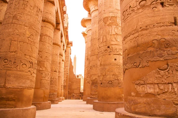 Antico Tempio Karnak Patrimonio Mondiale Dell Unesco Luxor Egitto — Foto Stock