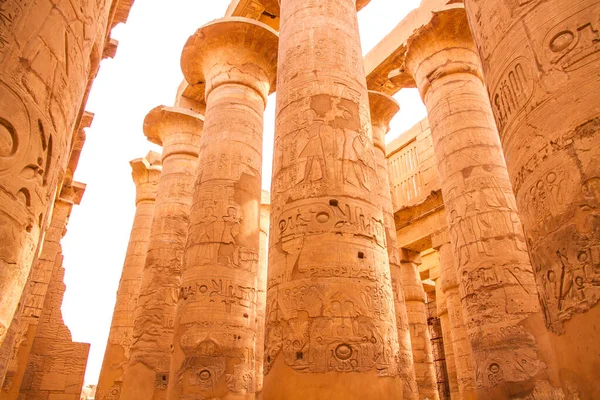 Antico Tempio Karnak Patrimonio Mondiale Dell Unesco Luxor Egitto — Foto Stock