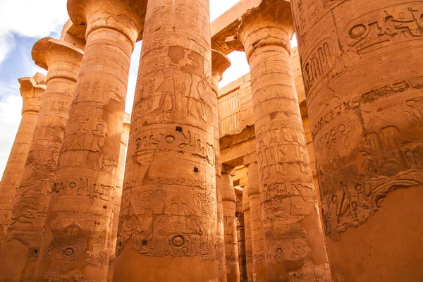 Ősi Karnak Templom Unesco Világörökség Része Luxor Egyiptom — Stock Fotó