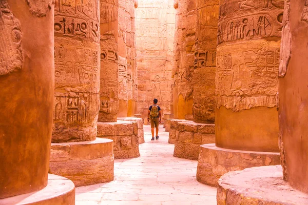 Forntida Karnak Tempel Unescos Världsarvslista Luxor Egypten — Stockfoto