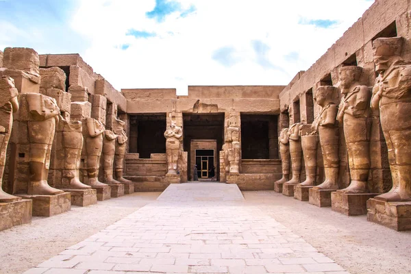 Templo Karnak Antigo Patrimônio Mundial Unesco Luxor Egito — Fotografia de Stock