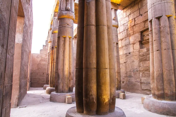 Forntida Luxor Tempel Vid Solnedgången Unescos Världsarvslista Luxor Egypten — Stockfoto