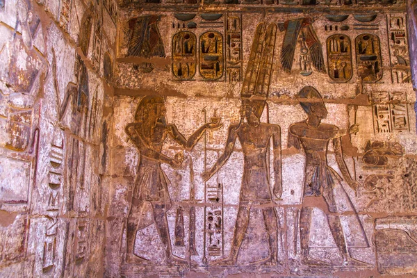 Templo Habu Medinet Luxor Egito — Fotografia de Stock