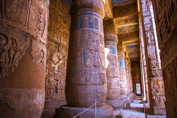 Świątynia Medinet Habu Luxor Egipt — Zdjęcie stockowe