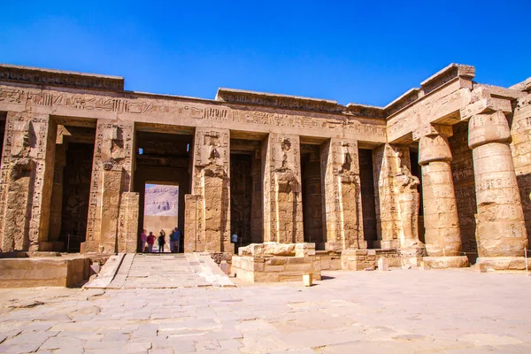 Templo Habu Medinet Luxor Egito — Fotografia de Stock
