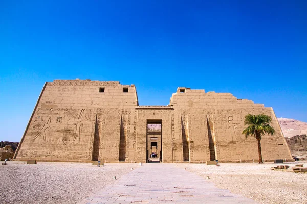 Chrám Medinet Habu Luxor Egypt — Stock fotografie
