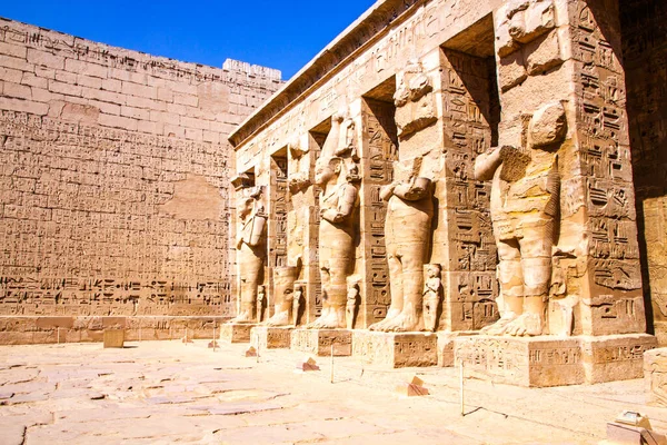 Medinet Habu Tapınağı Luxor Mısır — Stok fotoğraf