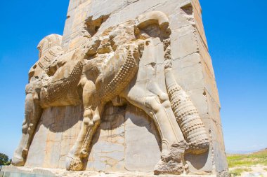 Persepolis ve Necropolis 'in tarihi kalıntıları - UNESCO Dünya Mirası sahası, Şiraz, İran
