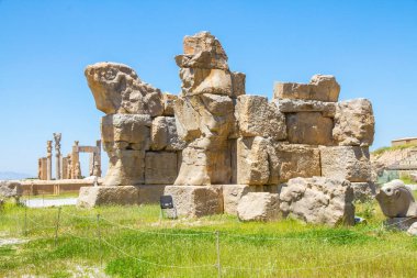 Persepolis ve Necropolis 'in tarihi kalıntıları - UNESCO Dünya Mirası sahası, Şiraz, İran