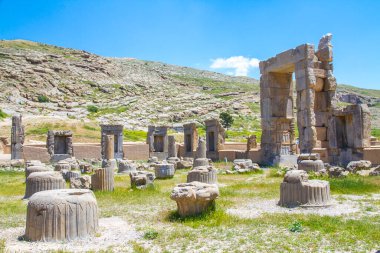 Persepolis ve Necropolis 'in tarihi kalıntıları - UNESCO Dünya Mirası sahası, Şiraz, İran