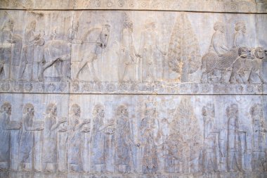 Persepolis ve Necropolis 'in tarihi kalıntıları - UNESCO Dünya Mirası sahası, Şiraz, İran