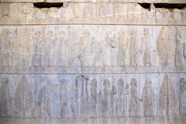 Persepolis ve Necropolis 'in tarihi kalıntıları - UNESCO Dünya Mirası sahası, Şiraz, İran