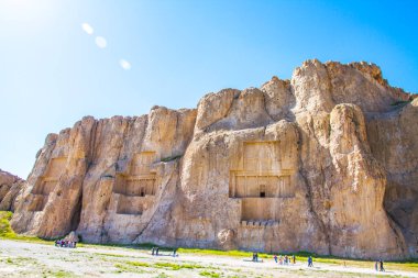 Persepolis ve Necropolis 'in tarihi kalıntıları - UNESCO Dünya Mirası sahası, Şiraz, İran