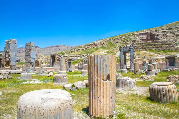 Starověké Zříceniny Persepolis Nekropole Historické Památky Unesco Světové Dědictví Shiraz — Stock fotografie