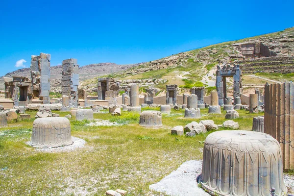 Starověké Zříceniny Persepolis Nekropole Historické Památky Unesco Světové Dědictví Shiraz — Stock fotografie