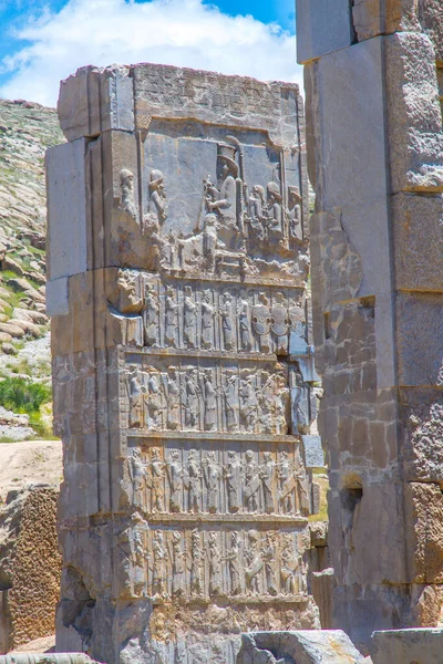 Forntida Ruiner Persepolis Och Necropolis Historiska Plats Unescos Världsarvslista Shiraz — Stockfoto