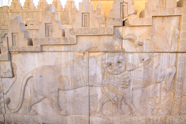 Antike Ruinen Von Persepolis Und Nekropole Unesco Weltkulturerbe Shiraz Iran — Stockfoto
