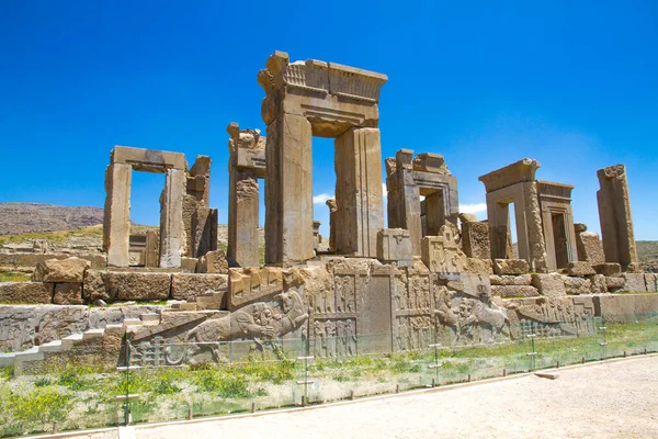 Starożytne Ruiny Zabytków Persepolis Necropolis Lista Światowego Dziedzictwa Unesco Shiraz — Zdjęcie stockowe