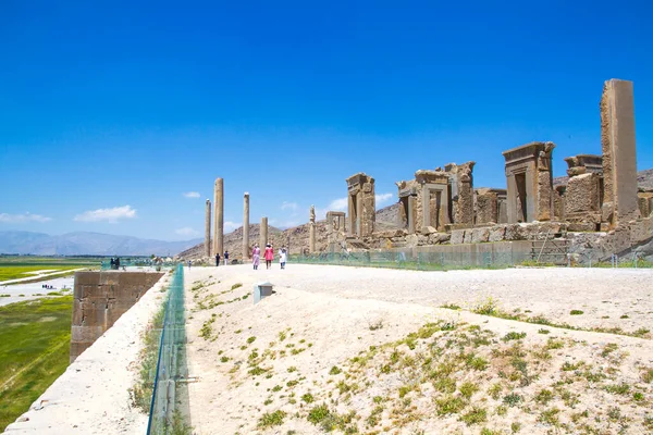 Antiguas Ruinas Persépolis Necrópolis Sitio Histórico Patrimonio Humanidad Por Unesco —  Fotos de Stock