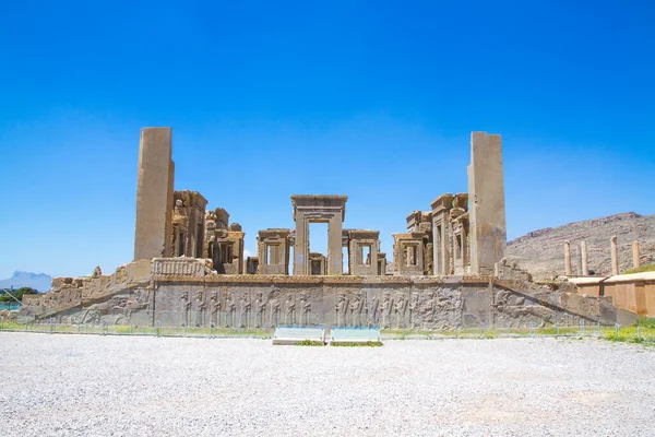 Forntida Ruiner Persepolis Och Necropolis Historiska Plats Unescos Världsarvslista Shiraz — Stockfoto