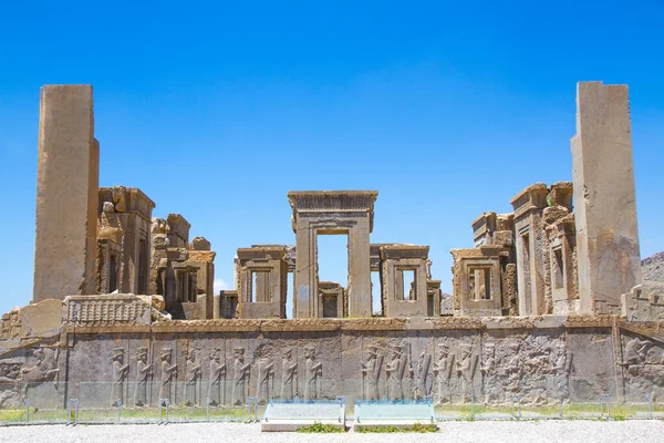 Forntida Ruiner Persepolis Och Necropolis Historiska Plats Unescos Världsarvslista Shiraz — Stockfoto