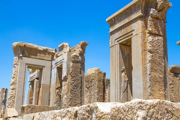Persepolis ve Necropolis 'in tarihi kalıntıları - UNESCO Dünya Mirası sahası, Şiraz, İran