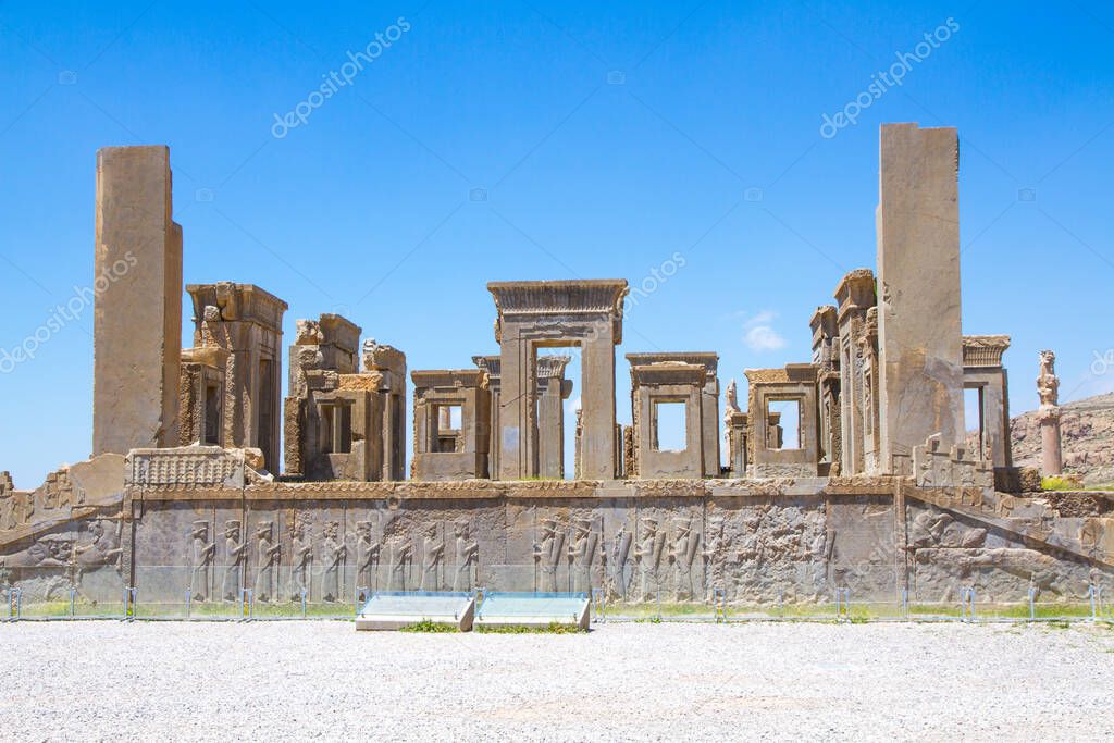 Ancient ruins of Persepolis and Necropolis historical site - UNESCO World Heritage site, Shiraz, Iran