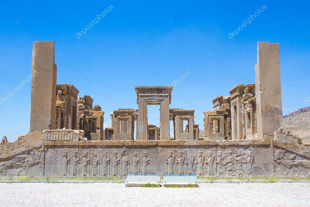 Ancient ruins of Persepolis and Necropolis historical site - UNESCO World Heritage site, Shiraz, Iran