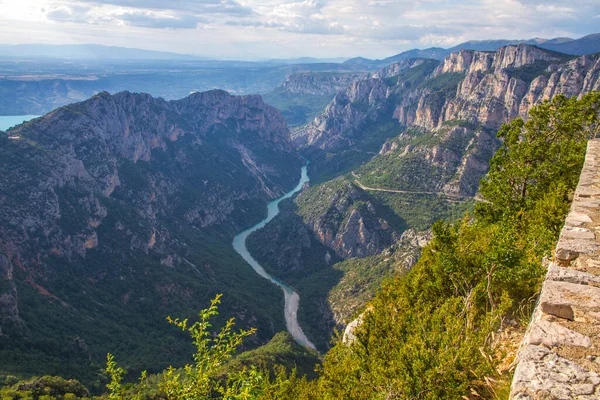 Verdon Schlucht Gorges Verdon Eine Flussschlucht Südosten Frankreichs — Stockfoto