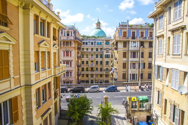 Stadtbild Mit Wohngebäuden Die Stadt Genua Italien — Stockfoto