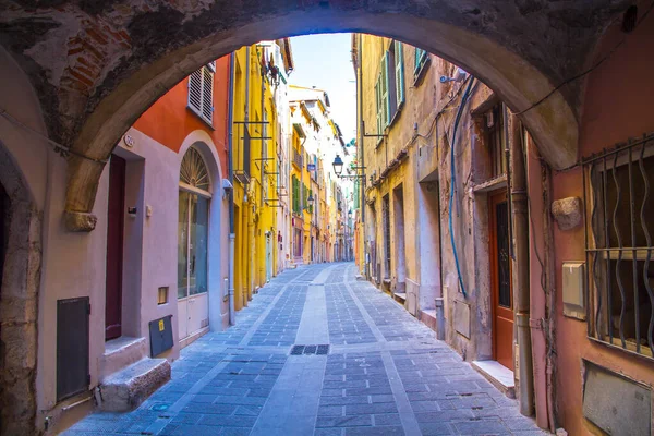 Edificios Coloridos Ciudad Medieval Menton Costa Azul Ciudad Mediterráneo Francia — Foto de Stock