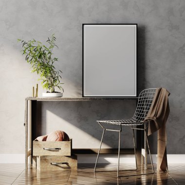 İç kısımda model çerçeve var. Boş çerçeve. Çatı