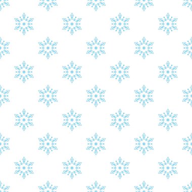 Kar taneleriyle vektör pürüzsüz desen.