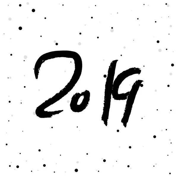 Tvůrčí šťastný nový rok. — Stockový vektor
