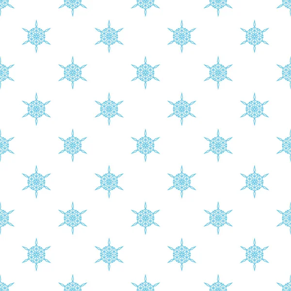Patrón sin costura vectorial con copos de nieve. — Archivo Imágenes Vectoriales