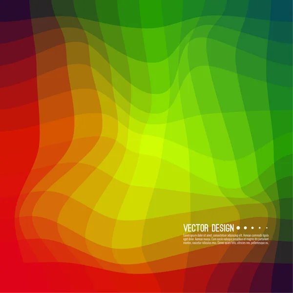 Torz hullám színes textúra. — Stock Vector